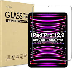 Tempered Glass Screen Protector for iPad Pro 12.9 2022 (6th Gen)/iPad Pro 12.9 2021/iPad Pro 12.9 2020/iPad Pro 12.9 2018