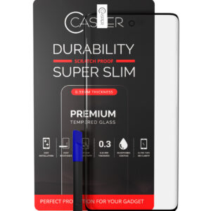 Casper UV Tempered Glass With Glue Compatible For Samsung Galaxy S22 Ultra (Case Friendly) (Retail Pack)