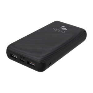 Helix/Retrak - TurboVolt+ 20,000 mAh Power Bank with USB-A and USB-C Ports Black