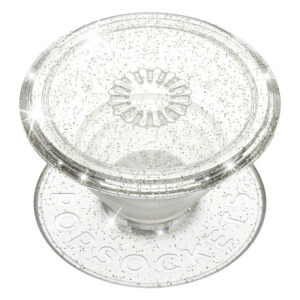 PopSockets - PopGrip Clear Glitter Silver